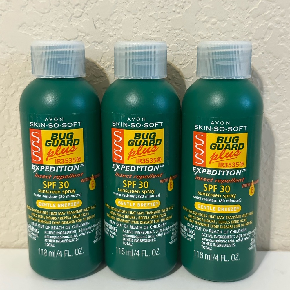 Avon Bug Guard Expedition Skin So Soft Repellent Set of 3